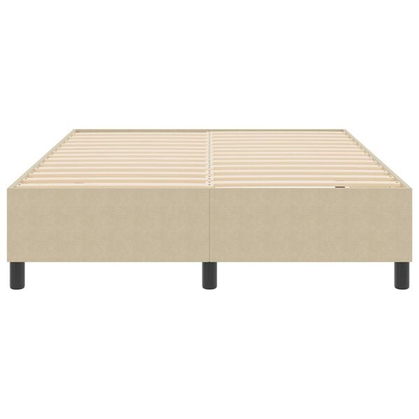 vidaXL Plattformbettgestell Grau-Gr&uuml;n 160 x 200 cm Stoff