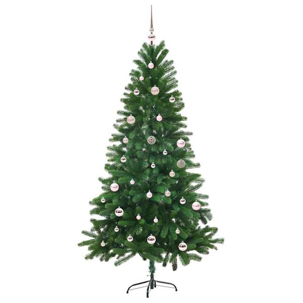 vidaXL Weihnachtsbaum mit 150 LEDs mit Ständer Grün 150 cm PE