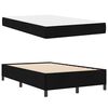 vidaXL Boxspringbett Schwarz 120 x 190 cm Stoff
