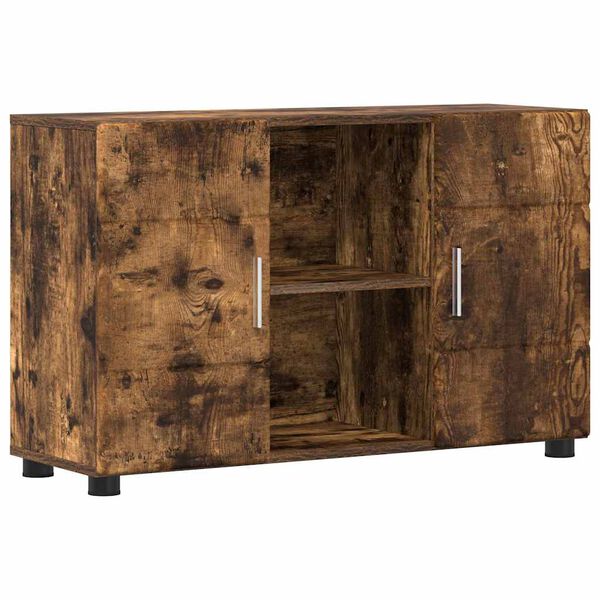 vidaXL Sideboard Ger&auml;ucherte Eiche 88,5 x 30,5 x 55,5 cm Holzwerkstoff