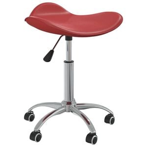 vidaXL B&uuml;rostuhl Weinrot Kunstleder