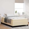vidaXL Boxspringbett Creme und Schwarz 120 x 190 cm