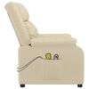 vidaXL Massagesessel Elektrisch Creme Stoff
