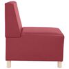 vidaXL Modulares Armfreies Sofa 2 pcs Weinrot 55 x 74 x 82 cm