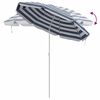 vidaXL Strandparasol Blau und Wei&szlig; 206 x 206 x 212 cm