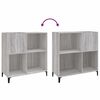 vidaXL Plattenschrank Grau Sonoma 84,5x38x89 cm Holzwerkstoff