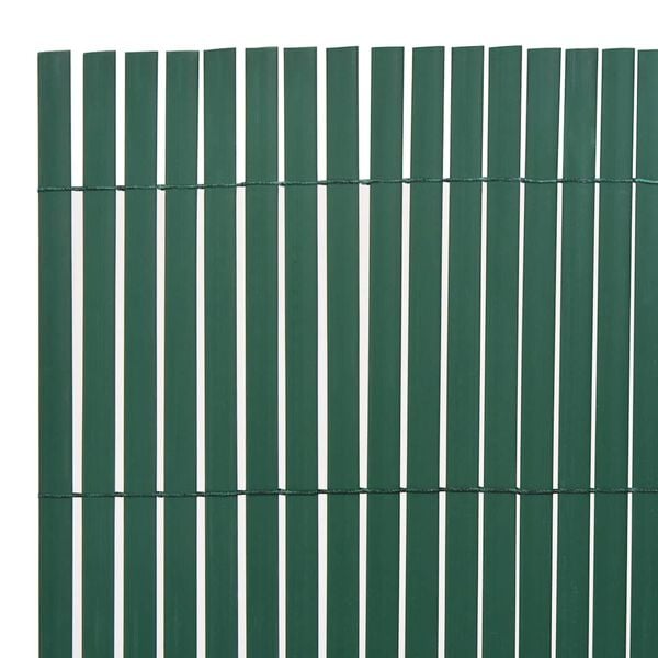 vidaXL Gartenzaun Gr&uuml;n 150 x 500 cm PVC