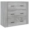 vidaXL Highboard Grau Sonoma Holzwerkstoff