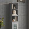 vidaXL Wandschrank Grau Sonoma 34,5x32,5x90 cm Holzwerkstoff