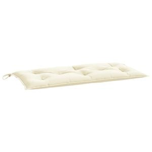 vidaXL Gartenbank-Auflage Creme 100x50x7 cm Oxford-Gewebe