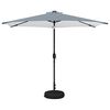 vidaXL Garten Sonnenschirm mit LED-Lichtern 300 x 300 cm Polyester