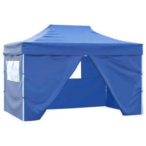 vidaXL Party-Zelt Blau 280 x 410 x 315 cm Oxford-Stoff
