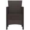 vidaXL Gartenstuhl 2 pcs Braun 53 x 49 x 85 cm PP