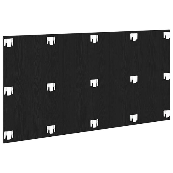 vidaXL Bettkopfteil Schwarz Eichen-Optik 160 x 1,5 x 80,5 cm