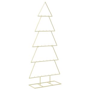 vidaXL Metall-Weihnachtsbaum mit St&auml;nder KUOPIO 150 cm Stahl Gold
