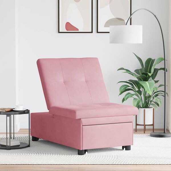 vidaXL Schlafsofa Rosa 194 x 67 x 82 cm Samt