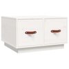 vidaXL Couchtisch Wei&szlig; 60x53x35 cm Massivholz Kiefer