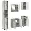 vidaXL Badezimmerm&ouml;bel-Set 5 stk. Beton Grau 61 x 35 x 64 cm