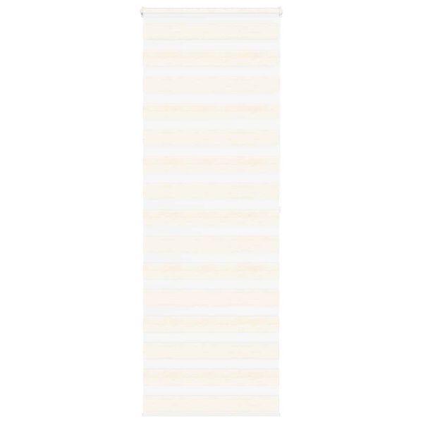 vidaXL Doppelrollo Marmorbeige 85x200 cm Stoffbreite 80,9 cm Polyester