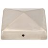 vidaXL Pfostenkappen 6 Stk. Pyramide Edelstahl 81 x 81 mm