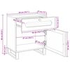 vidaXL Nachttisch Natur 50 x 33 x 60 cm Massivholz Mango