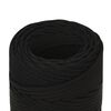 vidaXL Arbeitsseil Schwarz 2 mm 25 m Polyester
