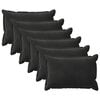 vidaXL Kissenbezug 6 pcs HOUTEN Schwarz 50 x 75 cm Samt
