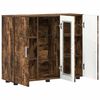 vidaXL Holzschrank Ger&auml;ucherte Eiche 88,5 x 30,5 x 73 cm Holzwerkstoff