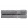 vidaXL Premium Handt&uuml;cher SOLUND 2 Stk. Grau 100x200 cm 600 g/m&sup2;