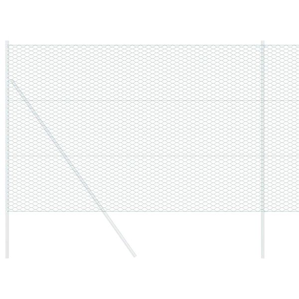 vidaXL Hexagonzaun Gr&uuml;n 1,5 x 50 m PVC