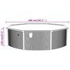 vidaXL Pool mit Stahlwand Rund 460x120 cm Weiß