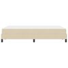 vidaXL Boxspringbett mit Matratze Creme 120 x 200 cm Stoff