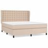 vidaXL Boxspringbett Matratze Cappuccino-Braun 160x200 cm Kunstleder