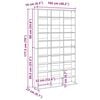 vidaXL CD-Schrank Sonoma-Eiche 102x23x177,5 cm Holzwerkstoff