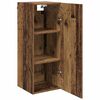 vidaXL Wandschrank Altholz 34,5 x 34 x 90 cm Holzwerkstoff