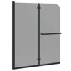 vidaXL Duschabtrennung Dunkel transparent 120 x 140 cm