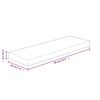 vidaXL Regalboden 80x20x4 cm Unbehandeltes Massivholz Eiche