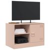vidaXL TV-Schrank Rosa 67x39x44 cm Stahl