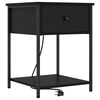 vidaXL Nachttisch Schwarz Eichen-Optik 42 x 41 x 56 cm Holzwerkstoff