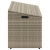 vidaXL Garten-Auflagenbox Hellgrau 110x50x58 cm Poly Rattan