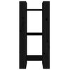 vidaXL B&uuml;cherregal/Raumteiler Schwarz 41x35x91 cm Massivholz Kiefer