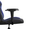 vidaXL Gaming-Stuhl mit Massagefunktion Schwarz und Blau Kunstleder