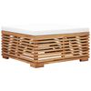 vidaXL 8-tlg. Garten-Lounge-Set mit Kissen Creme Massivholz Teak