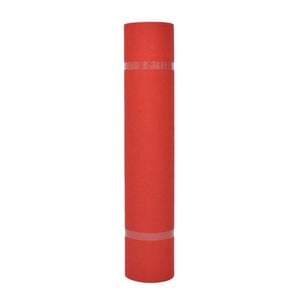 vidaXL Teppich Uni Rot 1 x 12 m Stoff
