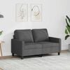 vidaXL 2-Sitzer-Sofa Dunkelgrau 120 cm Stoff