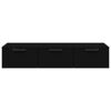 vidaXL Wandschrank Schwarz 102x30x20 cm Holzwerkstoff