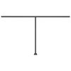 vidaXL Standmarkise Einziehbar Handbetrieben 450x350 cm Blau/Wei&szlig;
