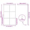 vidaXL Duschwand f&uuml;r Begehbare Dusche mit Klarem ESG Glas 115x195 cm