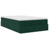 vidaXL Ottoman-Bett mit Matratze Dunkelgr&uuml;n 120x200 cm Samt