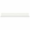 vidaXL Schwebendes Regal 2 pcs Wei&szlig; 40 x 18 x 2,5 cm Stahl